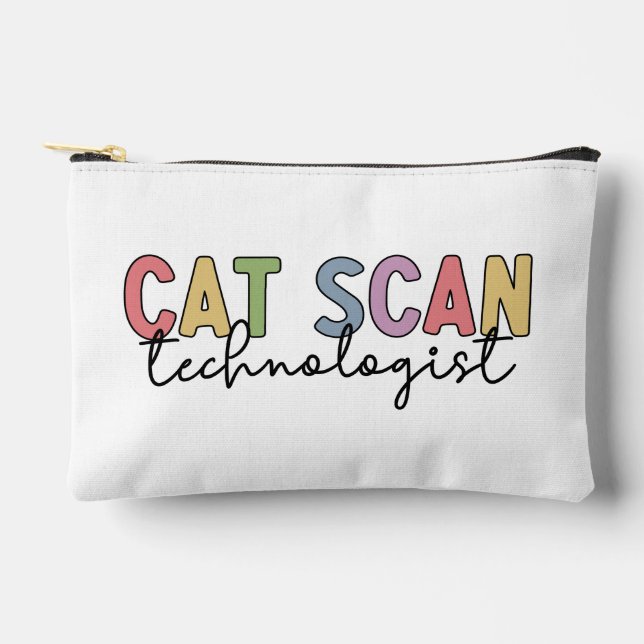 Custom CAT Scan Technologist CT Tech Gifts Accessory Pouch (Front)