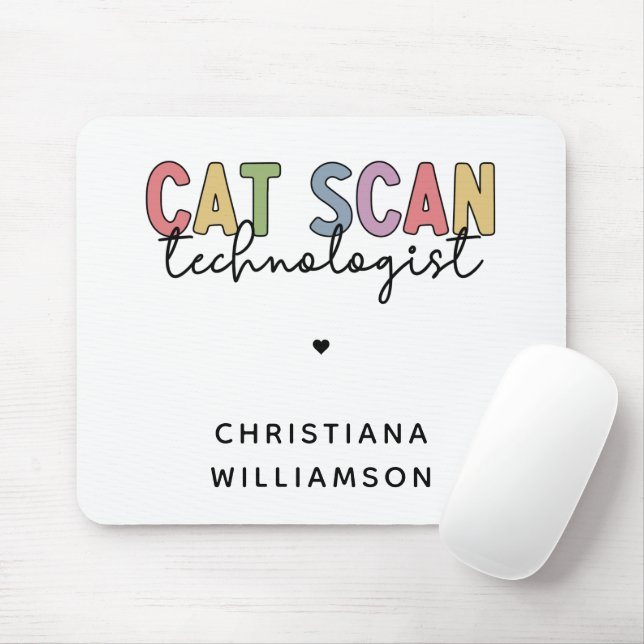Custom CAT Scan Technologist CT Tech Gifts Mouse Mat (With Mouse)