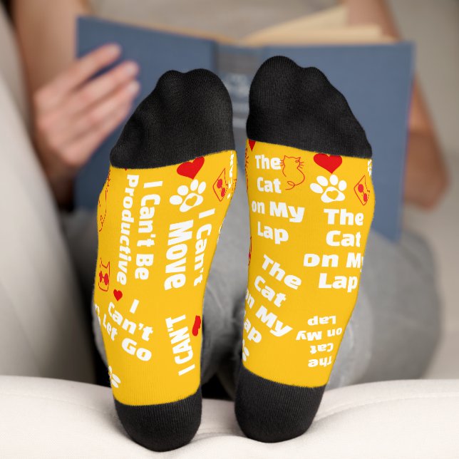 Custom Cat Socks for Cat Lovers! Funny Cat Socks (Bottom)