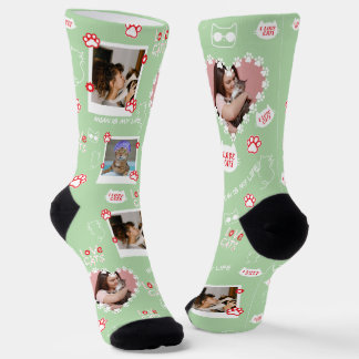 Custom Cat Socks with Photo – Personalised Pet