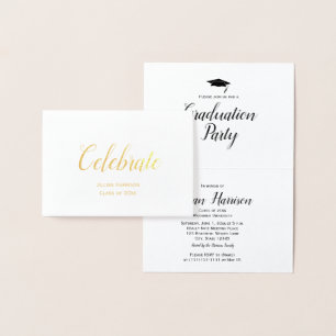 Custom Celebrate Graduation Party Invitation