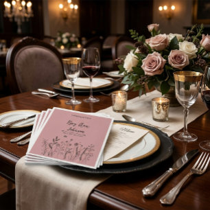 Custom Celebrate the Life Memorial Napkin 