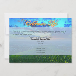 Custom Celebration of Life Invitations