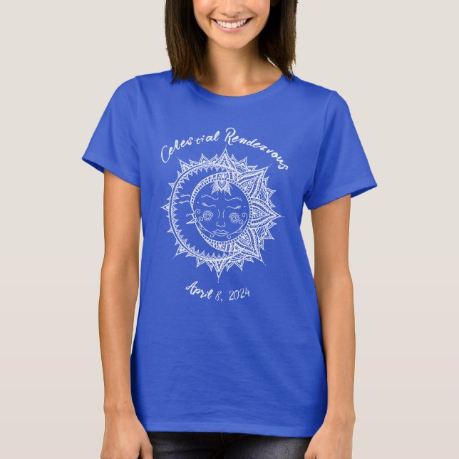 Custom Celestial Rendezvous Eclipse  T-Shirt (Front)