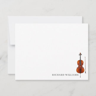 Custom Cello Note Card