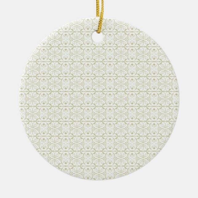 Custom Ceramic Circle Ornament – Photo Keepsake (Front)