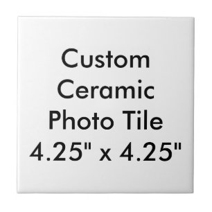Custom Ceramic Photo Tile 4.25" x 4.25"