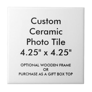 Custom Ceramic Photo Tile 4.25" x 4.25"