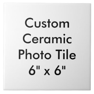 Custom Ceramic Photo Tile 6" x 6"
