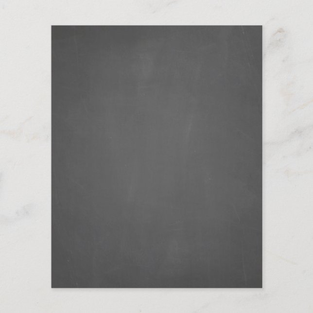 Custom Chalkboard Background Template Flyer (Front)