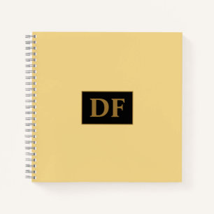 Custom Champagne Monogrammed Notebook