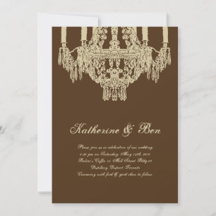 Custom Chandelier Wedding Invitations
