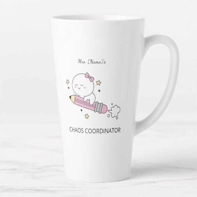 Custom Chaos Coordinator Latte Mug (Right)