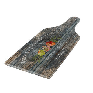 Custom Charcuterie Wood Typography Family Name Cutting Board
