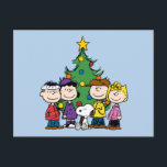 Custom Charlie Brown and Friends Postcard<br><div class="desc">Share smiles with this customisable postcard featuring Charlie Brown and the Peanuts gang. Perfect for sending greetings,  invitations,  or thoughtful notes,  this design allows you to add a personal touch while celebrating the timeless charm of the Peanuts characters.</div>