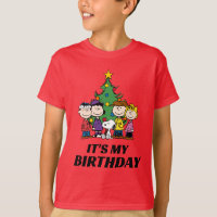 Custom Charlie Brown and Friends Winter Birthday