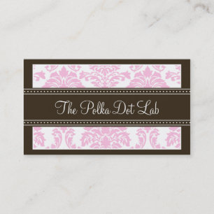 :custom: Charming Damask Business Card (pink)