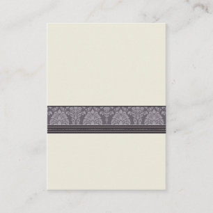 custom: Charming Damask Placecards (plum)