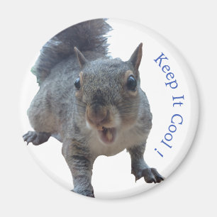 Custom Cheeky Squirrel Fridge Magnet