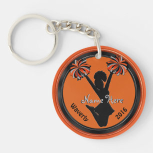 Custom Cheer Keychains with 4 Text Boxes YOUR TEXT