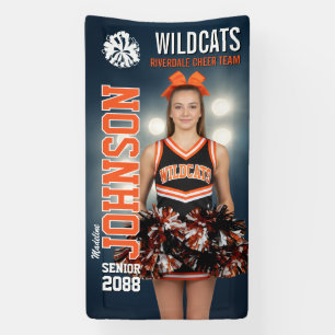 Custom Cheerleading Senior Cheer Team Photo Banner