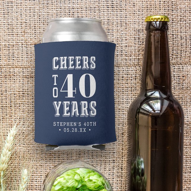 Custom Cheers Milestone Birthday Can Cooler (Creator Uploaded)