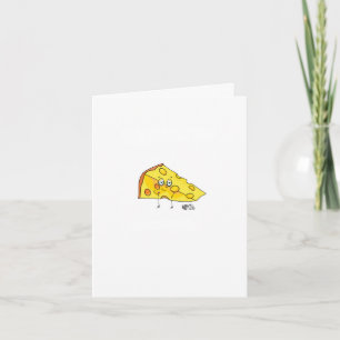 Custom cheese. Mature. birthday Thank You Card