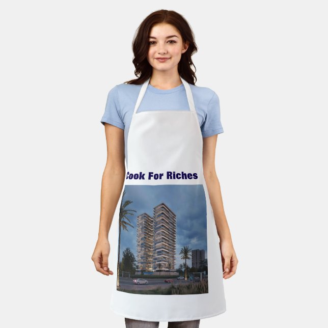 Custom Chef Apron – Motivational Cooking (Worn)
