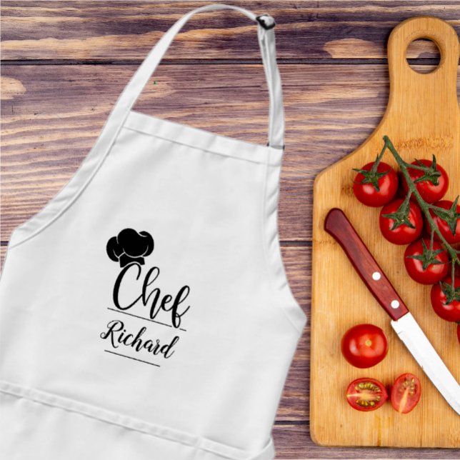 Custom Chef Name Kitchen Gift for Men & Women Standard Apron (Creator Uploaded)