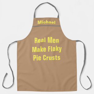 Custom Chef Name Personalized Flaky Pie Crust Pun Apron