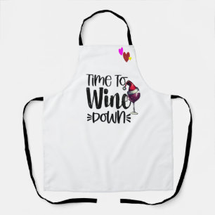 Custom Chef Wine Wind Down Personalised Christmas Apron