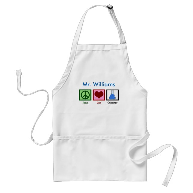 Custom Chemistry Teacher Science Standard Apron (Front)