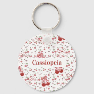 Custom Cherry & Bows Keychain