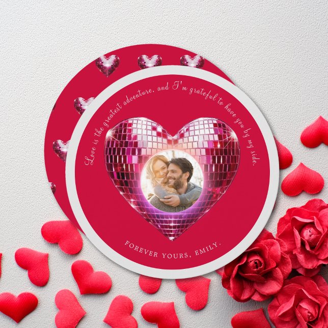 Custom Cherry Coded Valentine's Day Photo Card (Custom Cherry Coded Valentine's Day Photo Card)