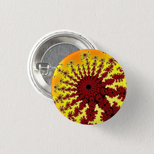 Custom Cherry Firework Burst Small Round Button (Front & Back)