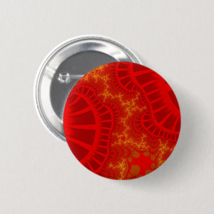 Custom Cherry Red Remix Round Button