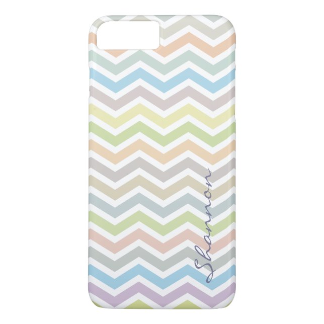 Custom Chevron iPhone 7 Plus case - elegant colour (Back)