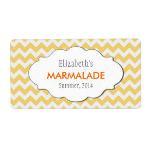 Custom Chevron Jam, Sauce, or  Product Labels