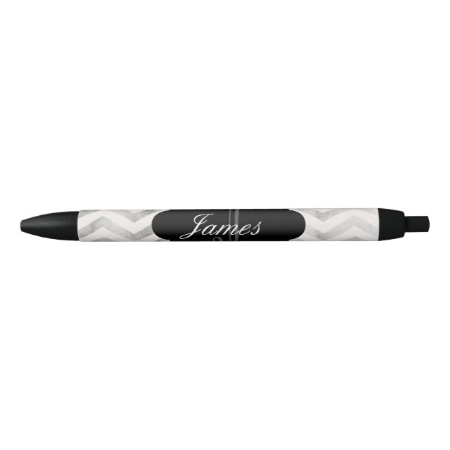Custom chevron personalised pen for him or her (Front)