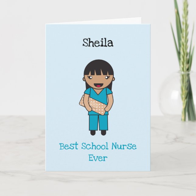 Custom Chibi Front Line Worker Thank You Card (Front)