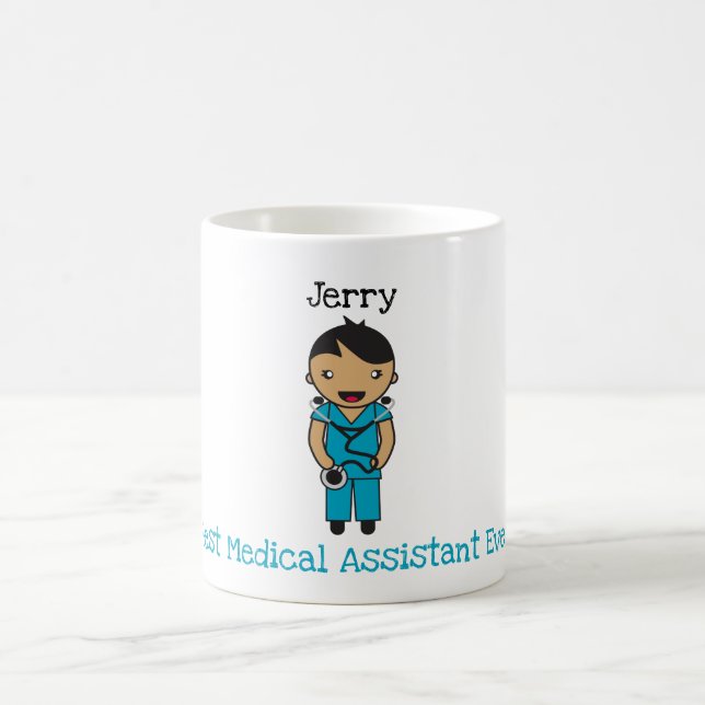 Custom Chibi Hospital / Clinic Worker Thank You Coffee Mug (Center)