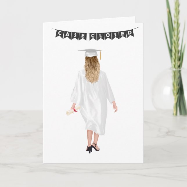 Custom Chic Law School Graduation  Card (Front)