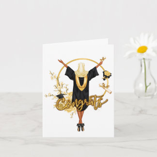 Custom Chic Muslim Woman Graduation Card