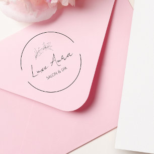 Custom Chic Salon Spa Business  Rubber Stamp