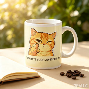 Custom chic Sassy Orange Cat Mug