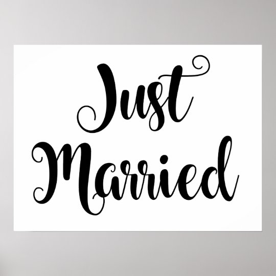 Personalised WEDDING Just Married Shabby Picture Print Gift Canvas Word Present