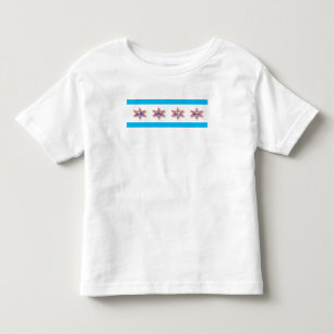 custom chicago flag graphic. toddler tee