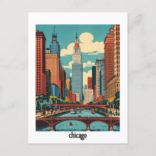 custom Chicago Illinois  Postcard