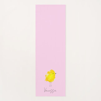 Custom Chick Chicken yellow stylish chic sweet Yoga Mat