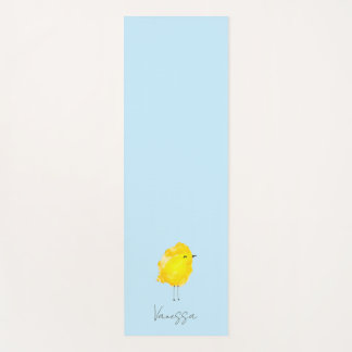 Custom Chick Chicken yellow stylish chic sweet Yoga Mat